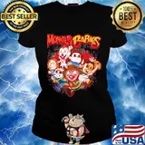 Halloween horror characters chibi monster babnes s Ladies tee