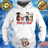 Halloween horror characters chibi trick or treat s Hoodie