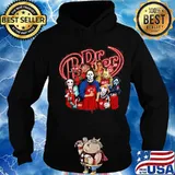 Halloween horror characters drinking dr pepper s Hoodie