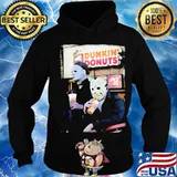Halloween horror characters drinking dunkin donuts s Hoodie