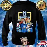 Halloween horror characters drinking dutch bros coffee s Sweater