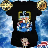 Halloween horror characters drinking dutch bros s Ladies tee