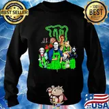 Halloween horror characters drinking monster s Sweater