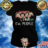 Halloween horror characters ew people s Ladies tee