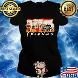 Halloween horror characters friends blood s Ladies tee