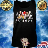 Halloween horror characters friends s Tank top