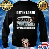 Halloween horror characters get in loser we're going killing s Sweater