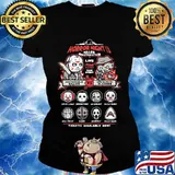 Halloween horror characters horror night 13th killer deathmatch live friday main event tickets available now s Ladies tee