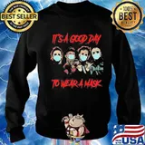 Halloween horror characters it's a good day to wear a mask s Sweater