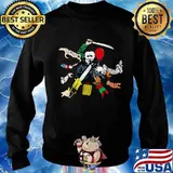 Halloween horror characters kill balloon s Sweater