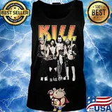 Halloween horror characters kill kiss band s Tank top