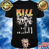 Halloween horror characters kill kiss band shirt