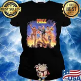 Halloween horror characters kiss destroyers s Ladies tee