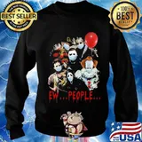 Halloween horror characters mask ew people s Sweater