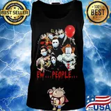 Halloween horror characters mask ew people s Tank top