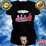 Halloween horror characters on wednesdays we wear pink s Ladies tee