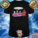Halloween horror characters on wednesdays we wear pink shirt
