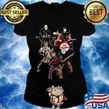 Halloween horror characters the killers band s Ladies tee