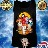 Halloween horror characters the peanuts moon s Tank top