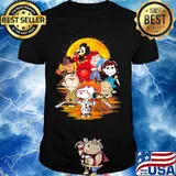 Halloween horror characters the peanuts moon shirt