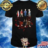 Halloween horror characters water reflection shirt