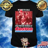 Halloween horror characters we used to smile and then we worked at costco wholesale shirt