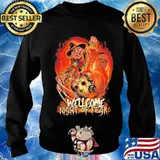 Halloween horror characters welcome night a fear s Sweater