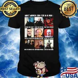 Halloween horror characters what women look for in a man shirt