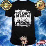 Halloween horror characters you can't sit with us shirt