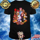 Halloween horror mickey mouse characters cartoon shirt