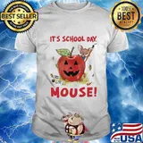 Halloween it's school day mouse apple shirt