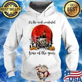 Halloween it's the most wonderful time of the year pumpkins sunset s Hoodie