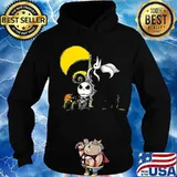 Halloween jack skellington and ghost moon s Hoodie