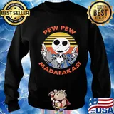 Halloween jack skellington pew pew madafakas vintage retro s Sweater