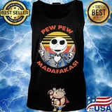Halloween jack skellington pew pew madafakas vintage retro s Tank top