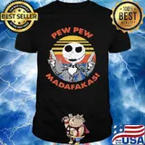 Halloween jack skellington pew pew madafakas vintage retro shirt