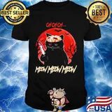 Halloween jason voorhees black cat ch ch ch meow sunset shirt