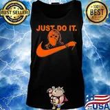 Halloween jason voorhees just do it nike logo s Tank top