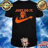 Halloween jason voorhees just do it nike logo shirt
