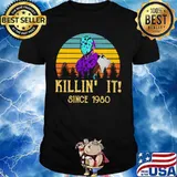 Halloween jason voorhees killing it since 1980 vintage retro shirt