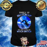 Halloween mermaid buckle up buttercup you just flipped my witch switch shirt