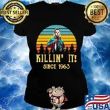 Halloween michael myers killin it since 1978 vintage retro s Ladies tee