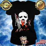 Halloween michael myers loves bloods s Ladies tee