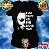 Halloween michael myers you can kill the boogeyman face s Ladies tee