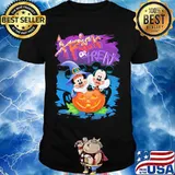 Halloween mickey minnie mouse trick or treat pumpkin shirt