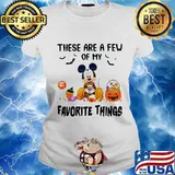 Halloween mickey mouse these are a few of my favorite things pumpkins s Ladies tee