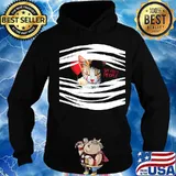 Halloween pennywise cat six feet people s Hoodie