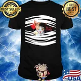 Halloween pennywise cat six feet people shirt