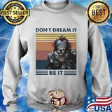 Halloween pennywise don't dream it be it vintage retro s Sweater