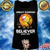 Halloween snoopy great pumpkin believer since 1996 s Tank top